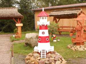 Dekorativer Leuchtturm 125 cm groß